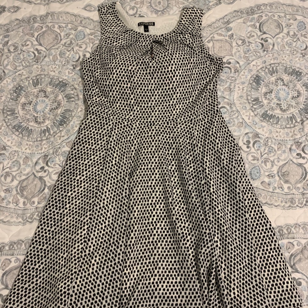 Black and White Express Dress